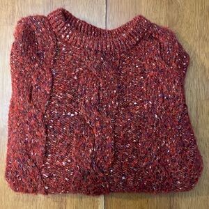 a new day red sweater